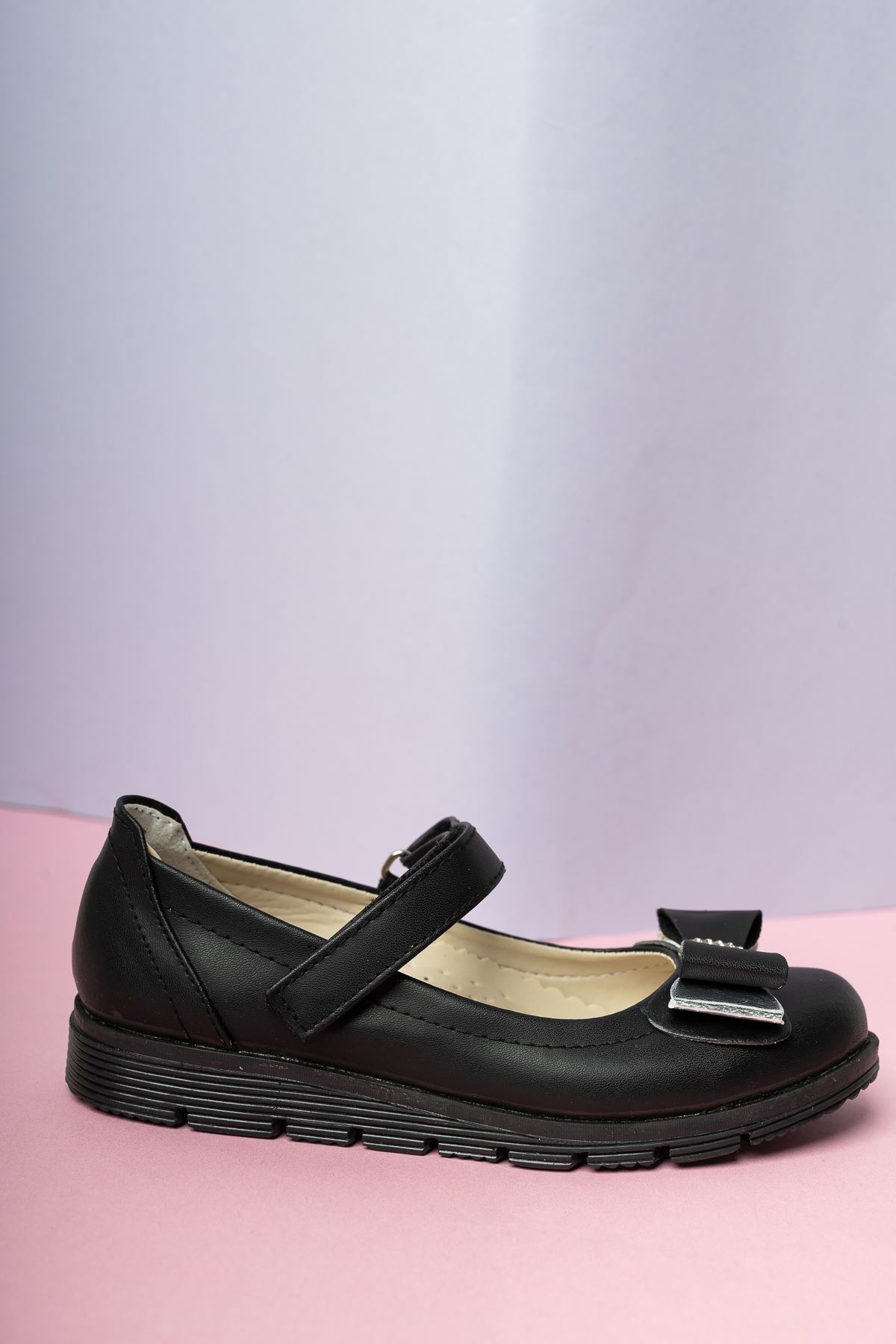 Siyah Cilt Kız Çocuk Ayakkabı