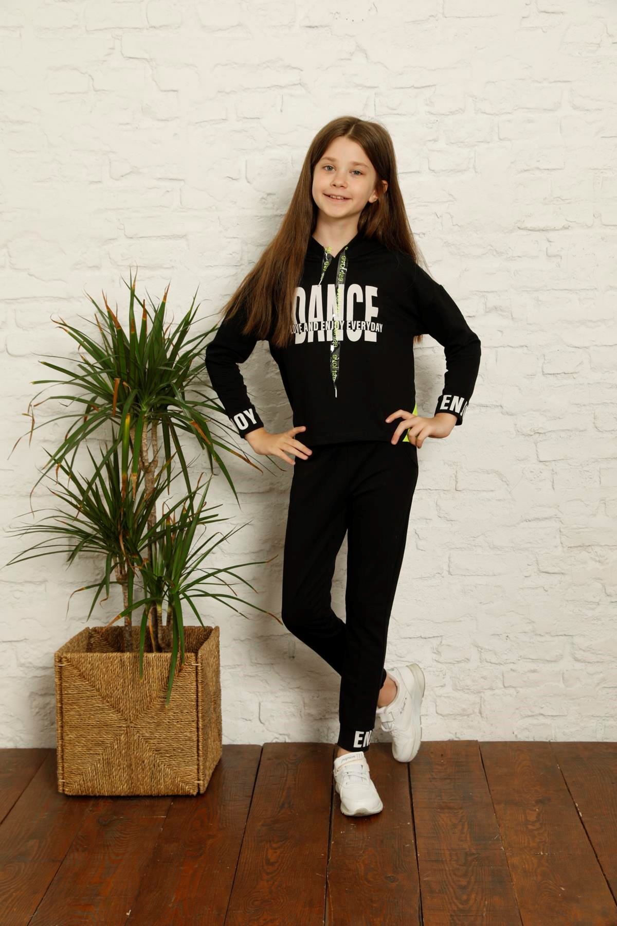 Dance Baskılı Kız Çocuk Takım