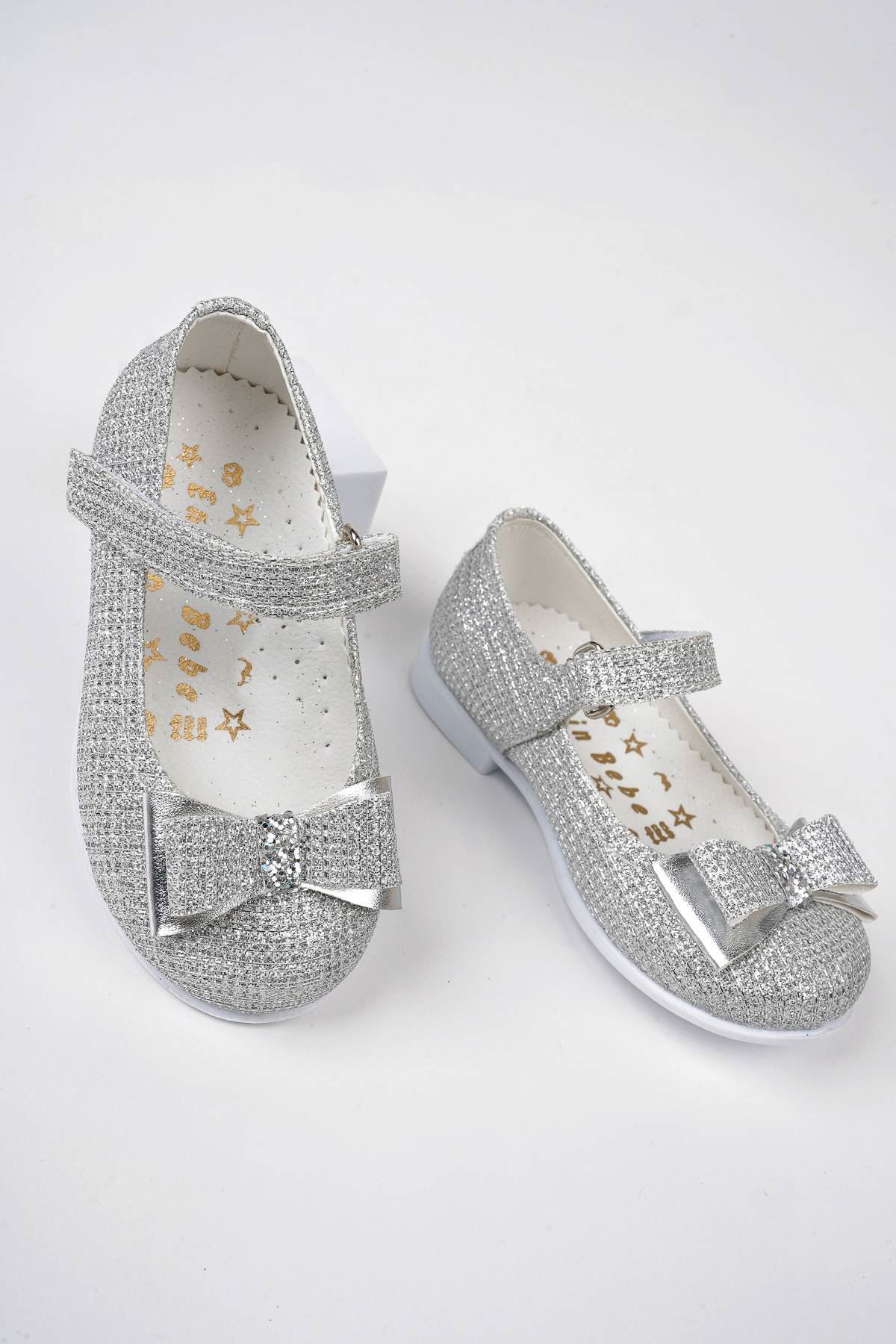Gümüş Çupra Kız Bebe Ayakkabı