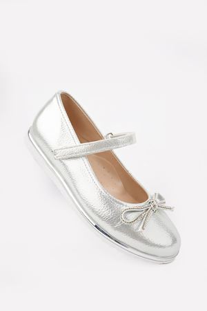 Termo Taban Bıyık Fiyonk Gümüş Star Kız Çocuk Ayakkabı