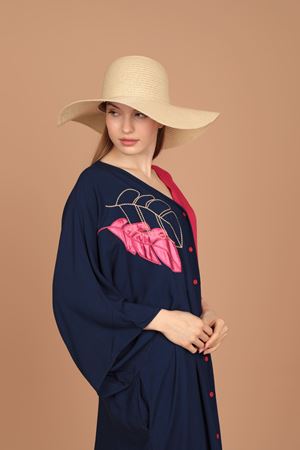 İki Renk Kadın Elbise