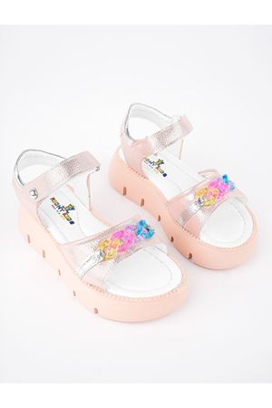 Renkli Tokalı Pudra Bebe Sandalet