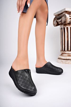 Ortapedik Ped Burnu Kapalı Nakışlı Terlik