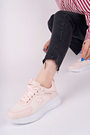 Dolgu Topuk Pudra Ayakkabı