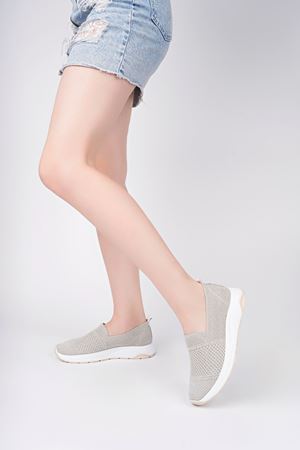 Ortopedik Pedli Bej Triko Spor Ayakkabı