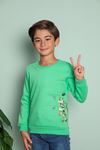 Dinazor Baskılı Erkek Çocuk Sweat